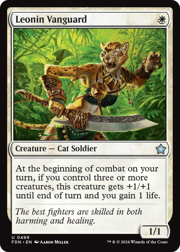 Leonin Vanguard (499) [Foundations]