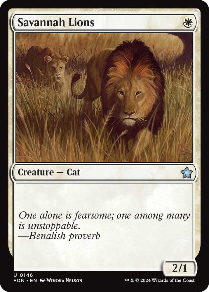 Savannah Lions (146) [Foundations]