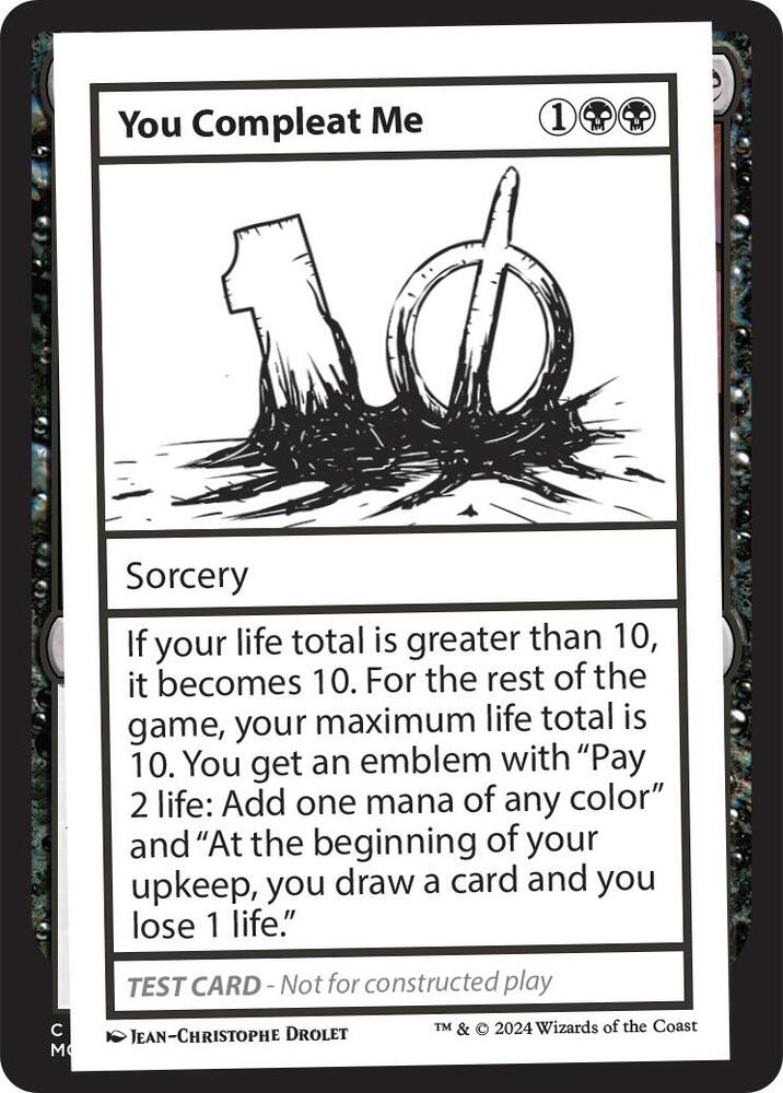 You Compleat Me (999-YCM) [Mystery Booster 2 Playtest Cards]