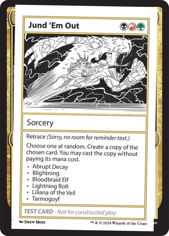 Jund 'Em Out (999-JEO) [Mystery Booster 2 Playtest Cards]