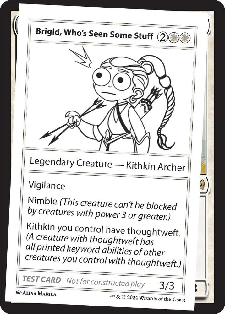 Brigid, Who's Seen Some Stuff (999-BWS) [Mystery Booster 2 Playtest Cards]