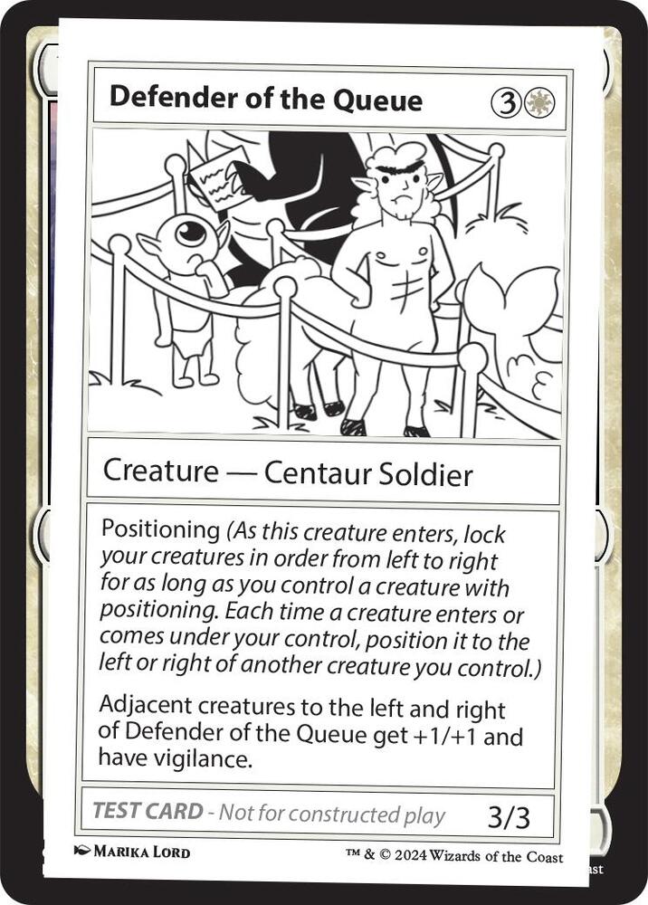 Defender of the Queue (999-DOTQ) [Mystery Booster 2 Playtest Cards]