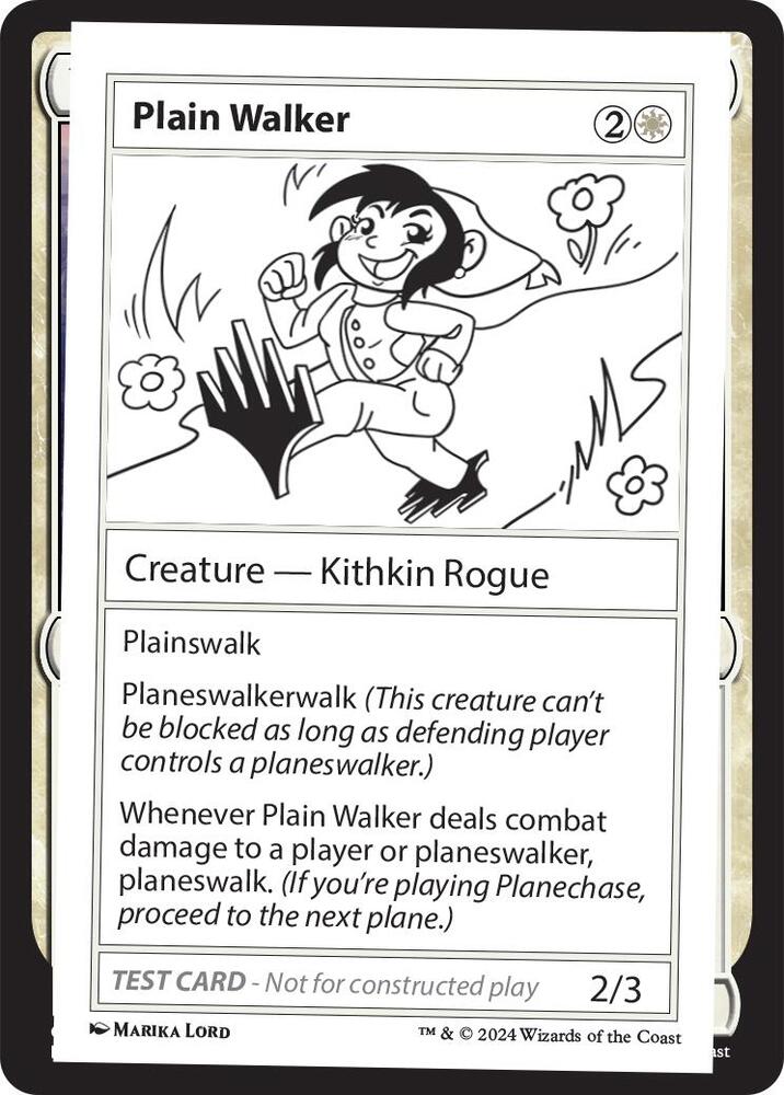 Plain Walker (999-PW) [Mystery Booster 2 Playtest Cards]