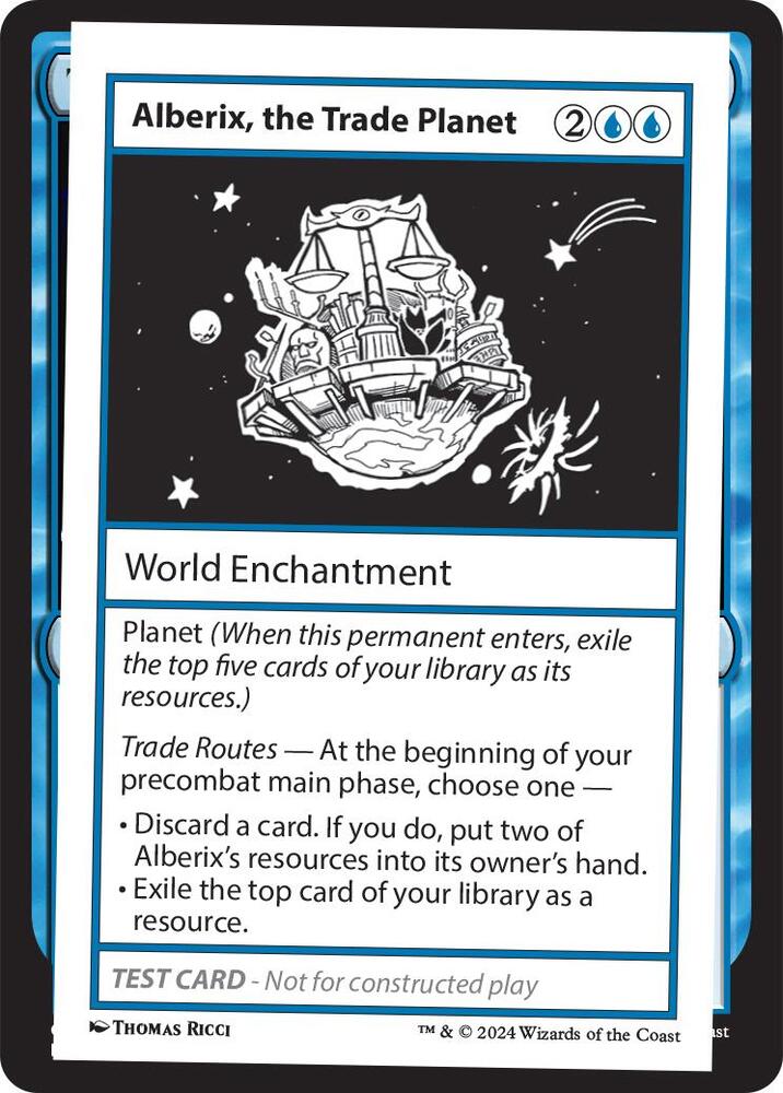 Alberix, the Trade Planet (999-ATP) [Mystery Booster 2 Playtest Cards]