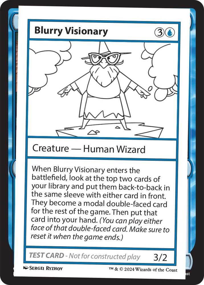 Blurry Visionary (999-BV) [Mystery Booster 2 Playtest Cards]