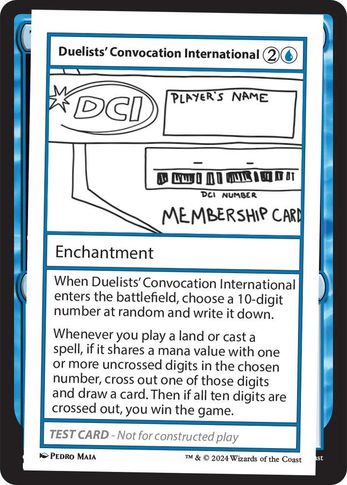 Duelists' Convocation International (999-DCI) [Mystery Booster 2 Playtest Cards]