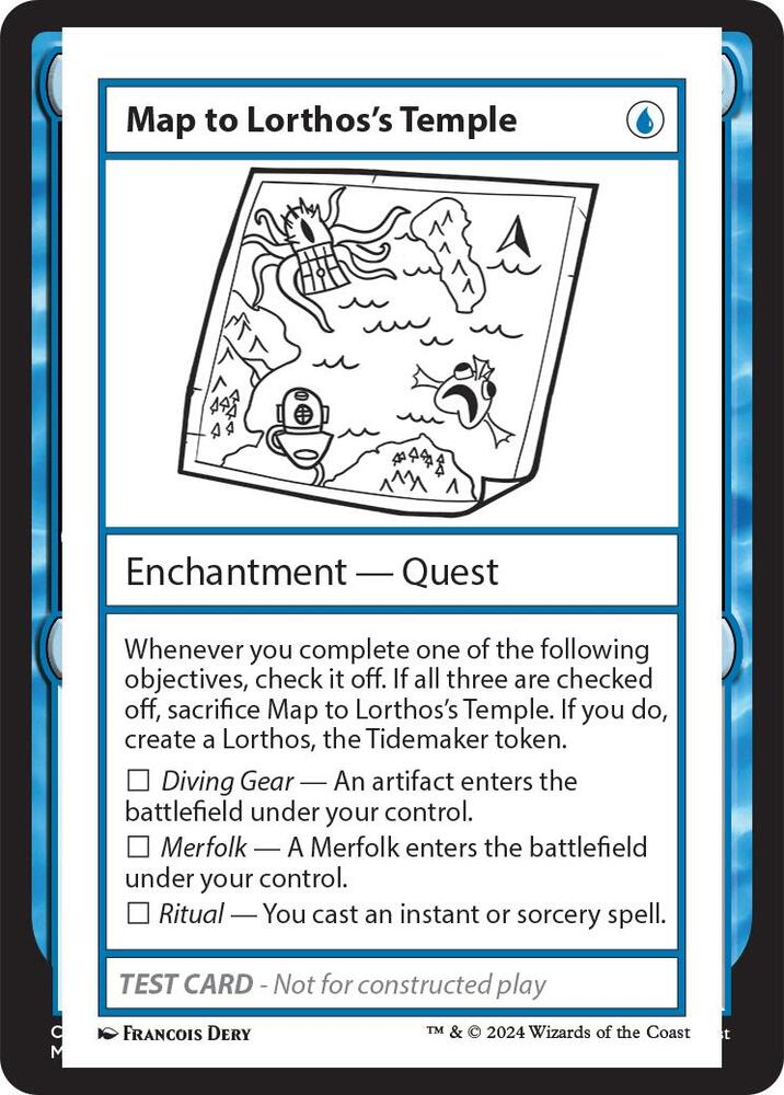 Map to Lorthos's Temple (999-MTLTT) [Mystery Booster 2 Playtest Cards]