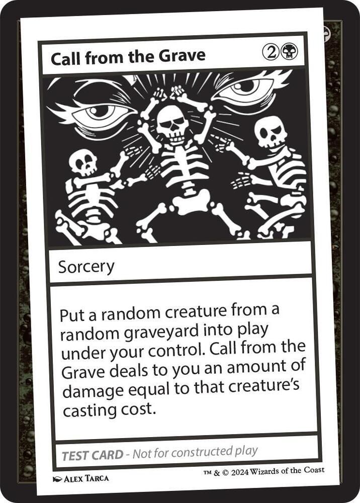 Call from the Grave (999-CFTG) [Mystery Booster 2 Playtest Cards]