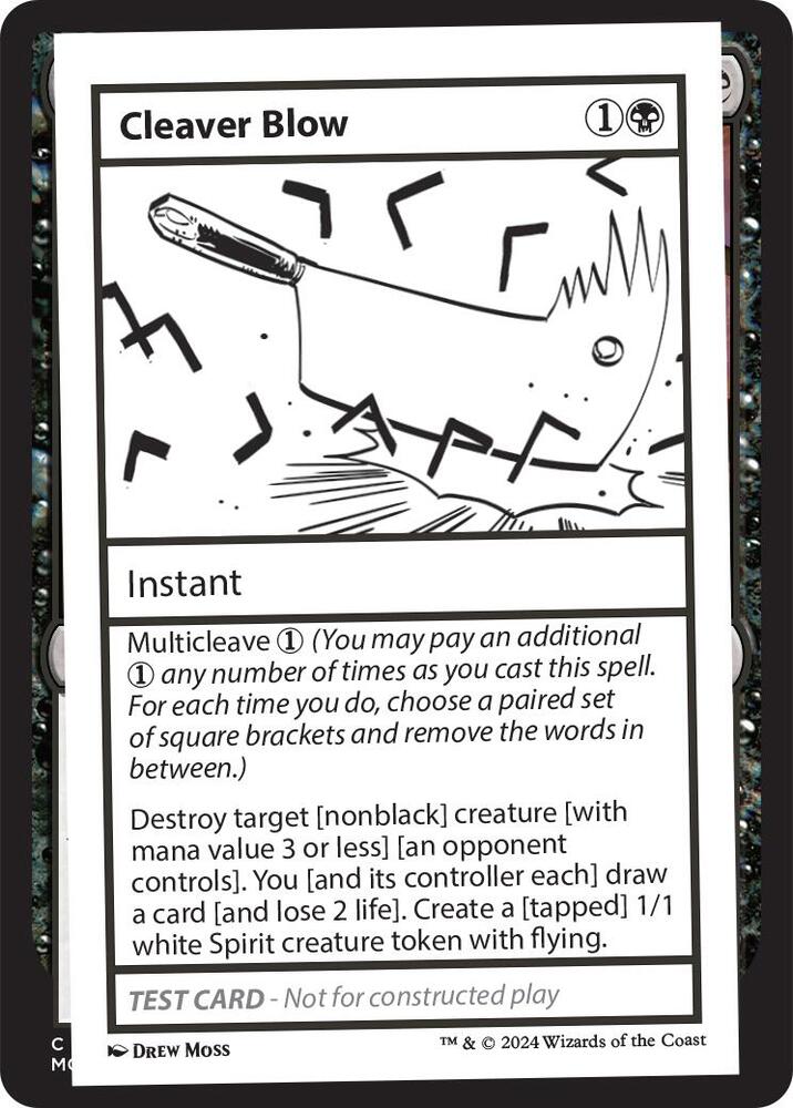 Cleaver Blow (999-CLB) [Mystery Booster 2 Playtest Cards]
