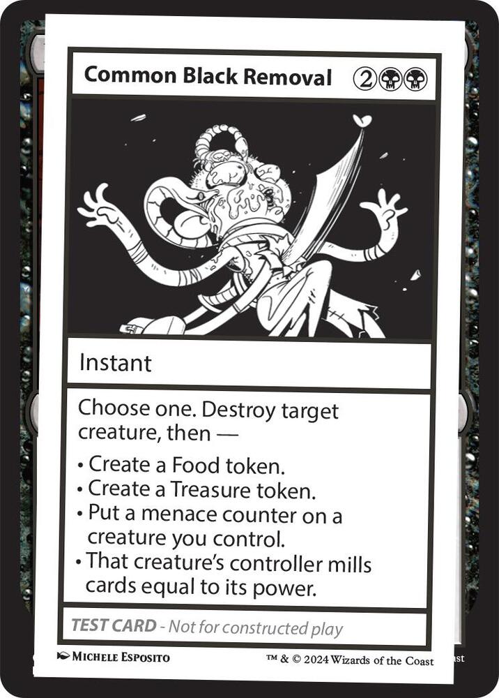 Common Black Removal (999-CBR) [Mystery Booster 2 Playtest Cards]