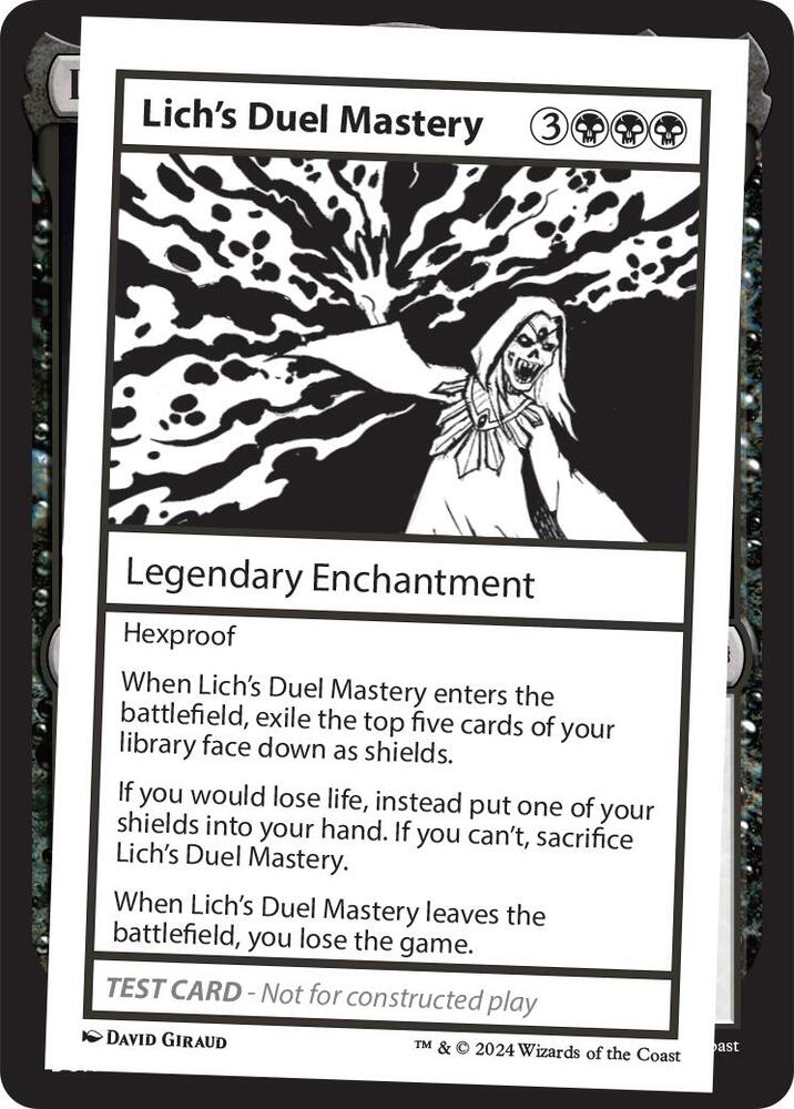 Lich's Duel Mastery (999-LDM) [Mystery Booster 2 Playtest Cards]