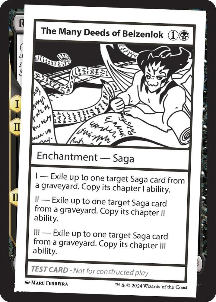 The Many Deeds of Belzenlok (999-TMDOB) [Mystery Booster 2 Playtest Cards]