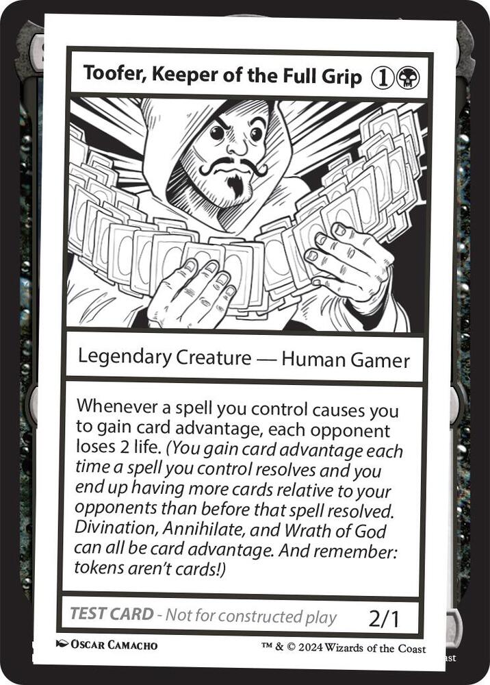 Toofer, Keeper of the Full Grip (999-TKOTFG) [Mystery Booster 2 Playtest Cards]