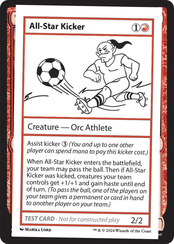 All-Star Kicker (999-ASK) [Mystery Booster 2 Playtest Cards]