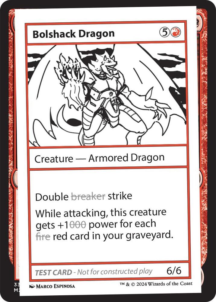 Bolshack Dragon (999-BD) [Mystery Booster 2 Playtest Cards]