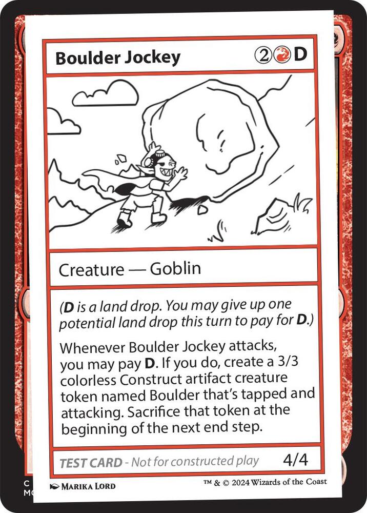 Boulder Jockey (999-BJ) [Mystery Booster 2 Playtest Cards]