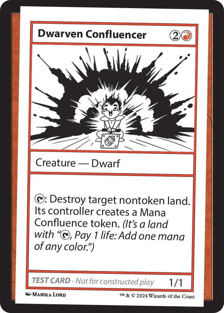 Dwarven Confluencer (999-DwC) [Mystery Booster 2 Playtest Cards]