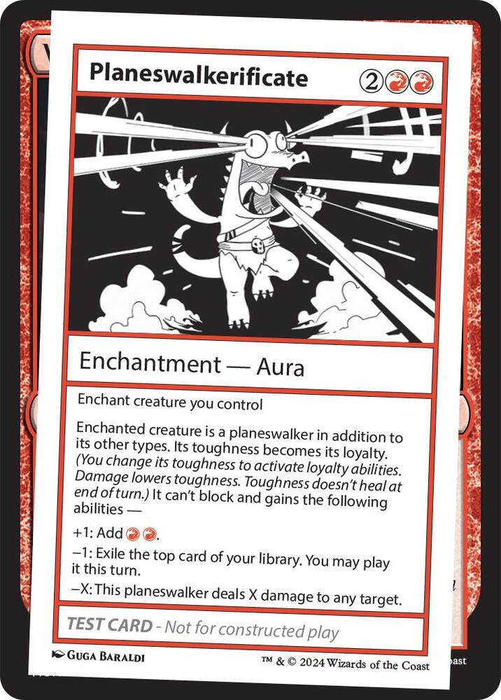 Planeswalkerificate (999-PWIC) [Mystery Booster 2 Playtest Cards]