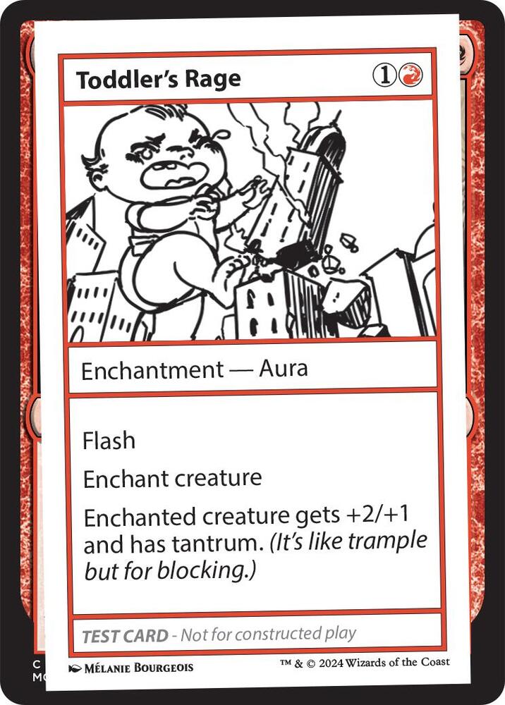 Toddler's Rage (999-TR) [Mystery Booster 2 Playtest Cards]