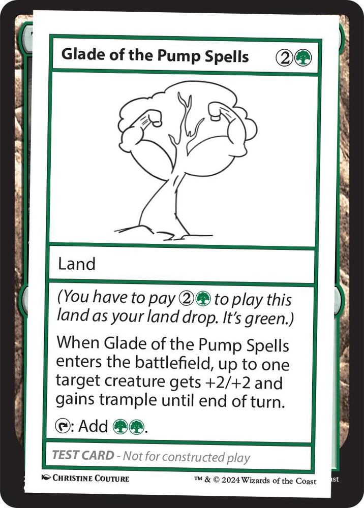 Glade of the Pump Spells (999-GOTPS) [Mystery Booster 2 Playtest Cards]