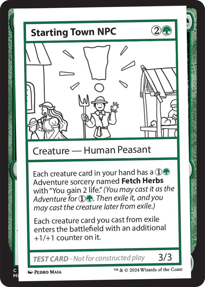 Starting Town NPC (999-STN) [Mystery Booster 2 Playtest Cards]