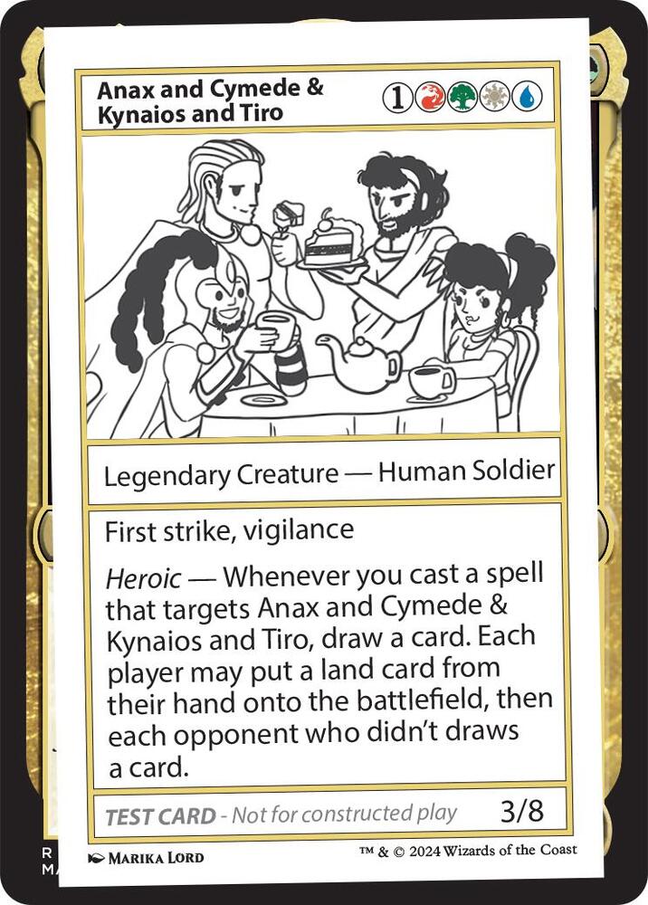 Anax and Cymede & Kynaios and Tiro (999-ACKT) [Mystery Booster 2 Playtest Cards]