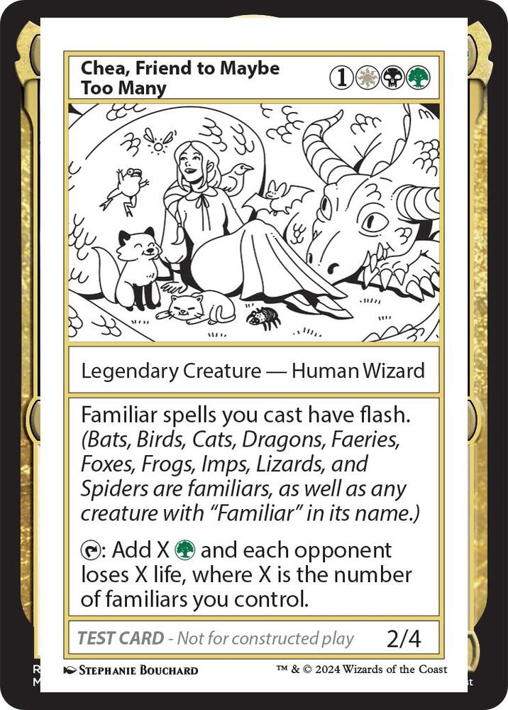 Chea, Friend to Maybe Too Many (999-CFTM) [Mystery Booster 2 Playtest Cards]