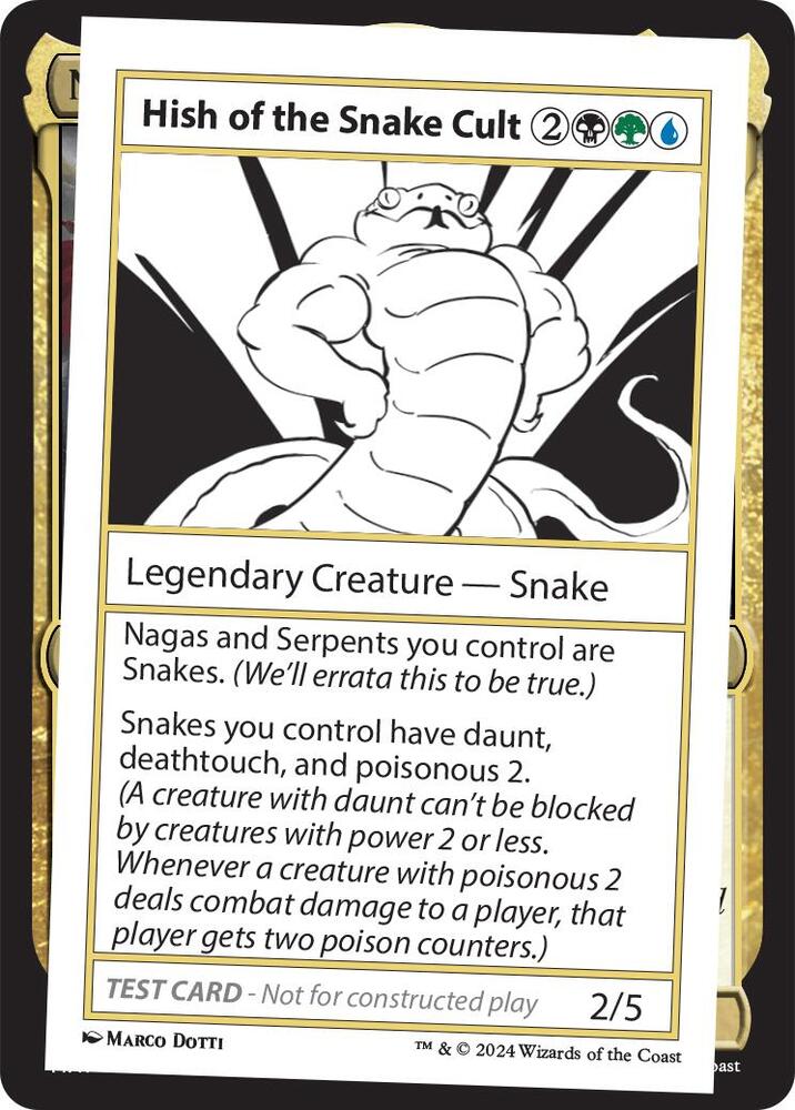 Hish of the Snake Cult (999-HOTSK) [Mystery Booster 2 Playtest Cards]