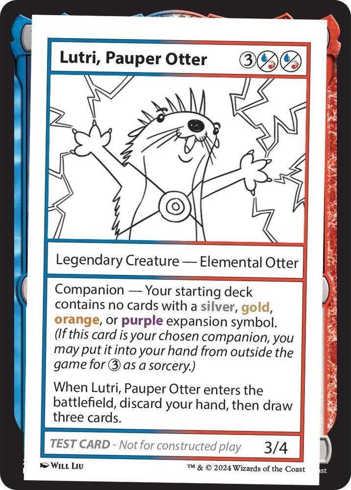 Lutri, Pauper Otter (999-LPO) [Mystery Booster 2 Playtest Cards]