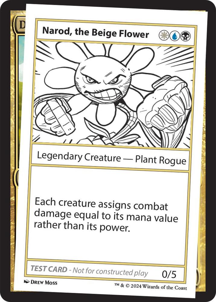 Narod, the Beige Flower (999-NTBF) [Mystery Booster 2 Playtest Cards]