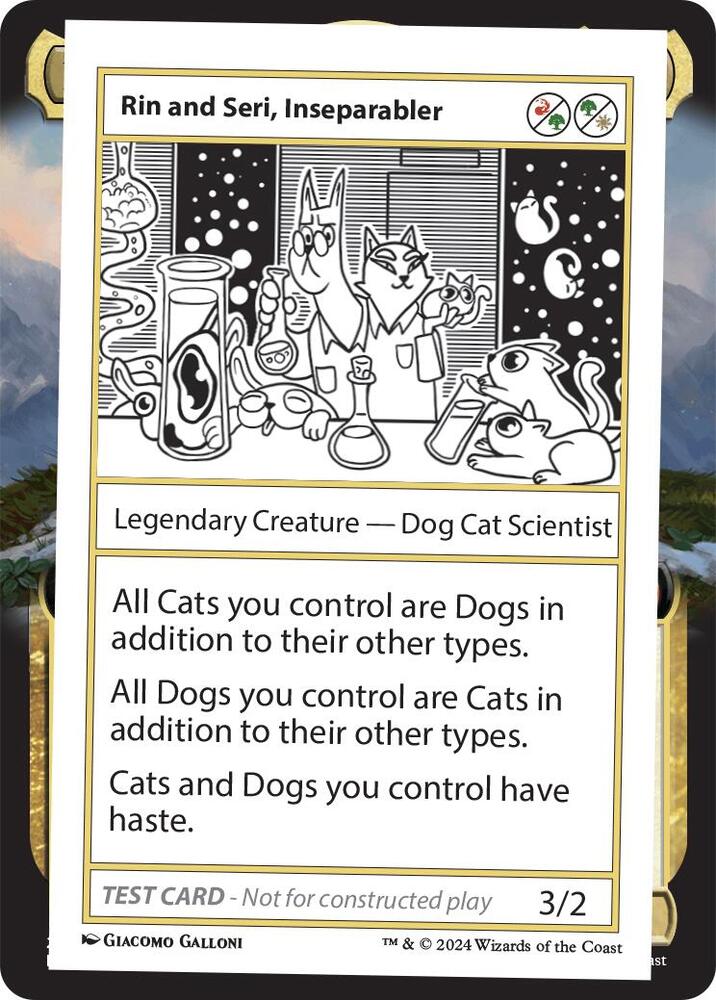 Rin and Seri, Inseparabler (999-RASI) [Mystery Booster 2 Playtest Cards]