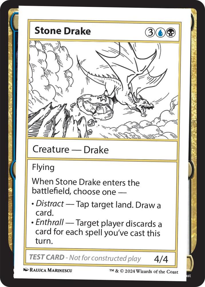 Stone Drake (999-SD) [Mystery Booster 2 Playtest Cards]