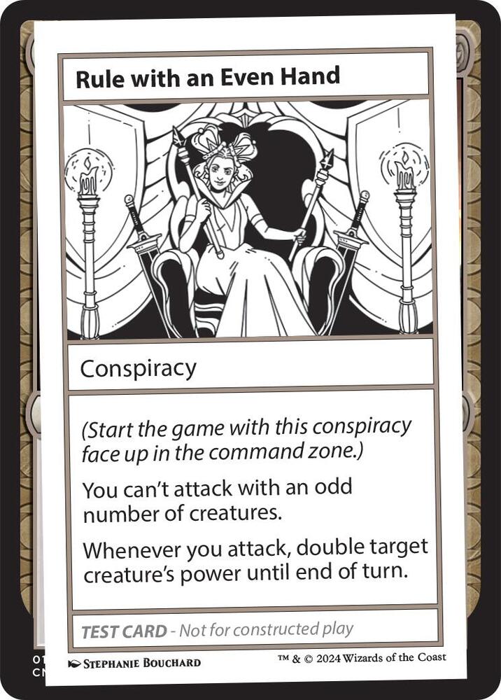 Rule with an Even Hand (999-RWAEH) [Mystery Booster 2 Playtest Cards]