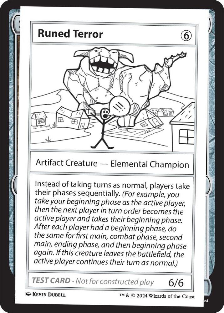 Runed Terror (999-RT) [Mystery Booster 2 Playtest Cards]