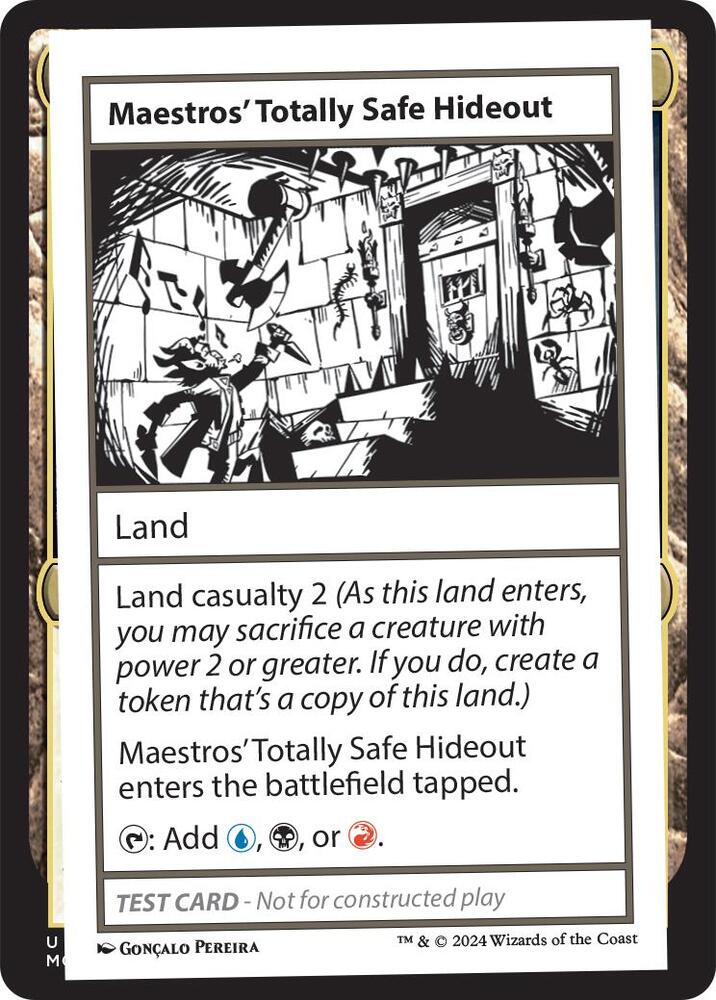 Maestros' Totally Safe Hideout (999-MTSHO) [Mystery Booster 2 Playtest Cards]