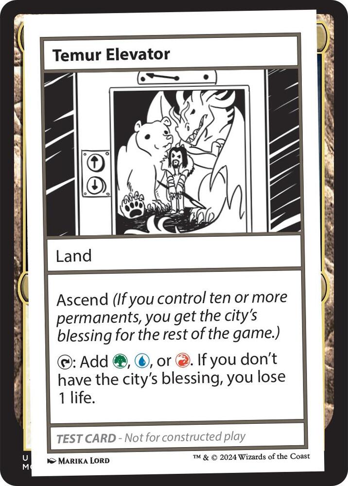 Temur Elevator (999-TE) [Mystery Booster 2 Playtest Cards]
