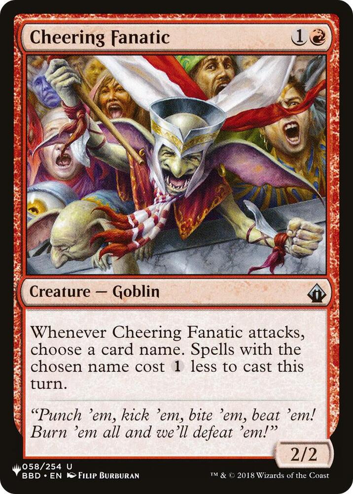 Cheering Fanatic (058/254) [The List]