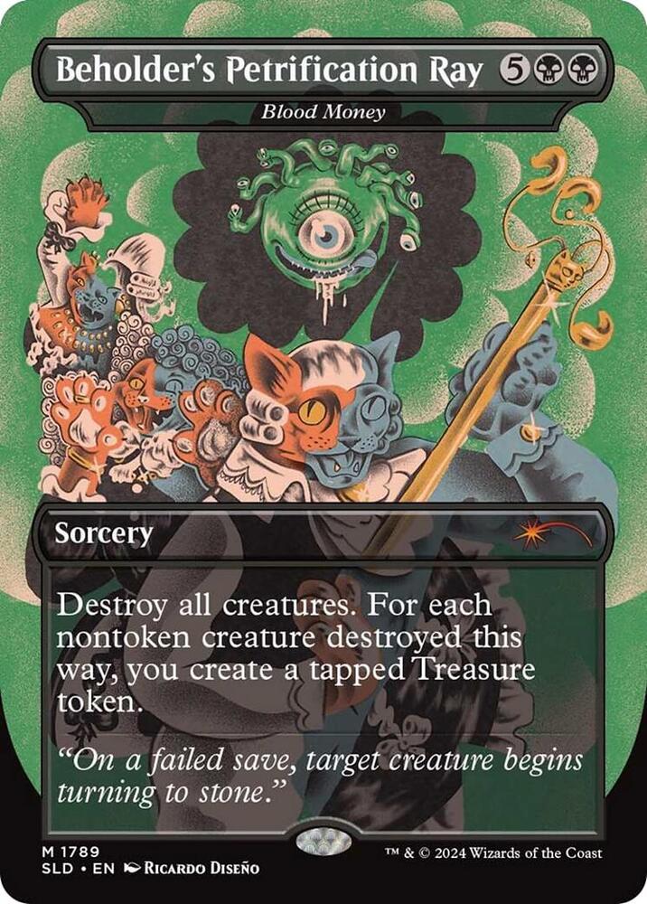 Beholder's Petrification Ray - Blood Money (1789) [Secret Lair Drop]