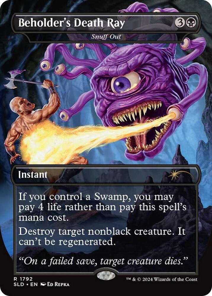 Beholder's Death Ray - Snuff Out (1792) [Secret Lair Drop]