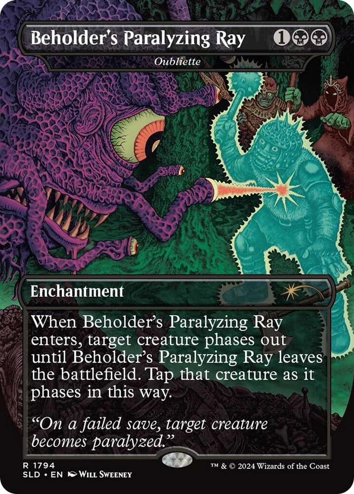 Beholder's Paralyzing Ray - Oubliette (1794) [Secret Lair Drop]