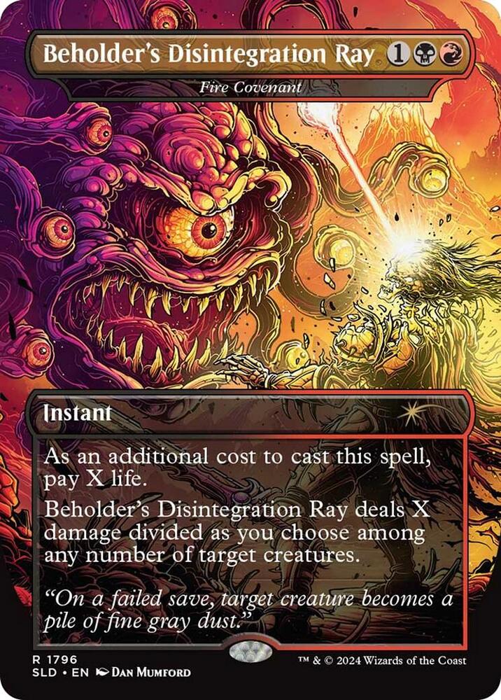 Beholder's Disintegration Ray - Fire Covenant (1796) [Secret Lair Drop]