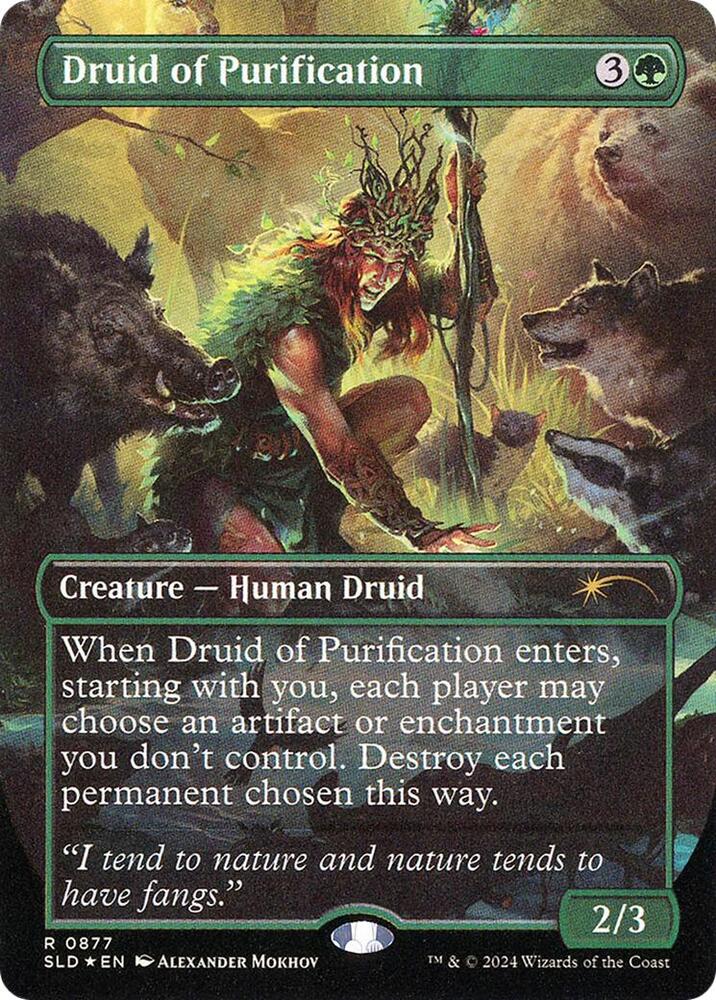 Druid of Purification (Rainbow Foil) (877) [Secret Lair Drop]