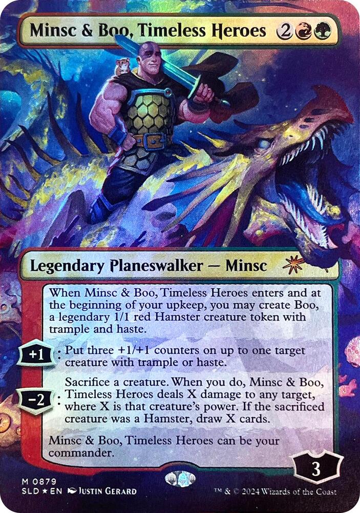 Minsc & Boo, Timeless Heroes (Rainbow Foil) (879) [Secret Lair Drop]
