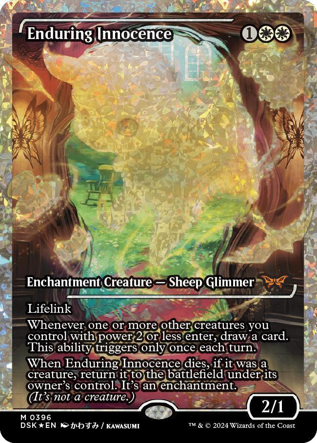 Enduring Innocence (Showcase) (Fracture Foil) (396) [Duskmourn: House of Horror]