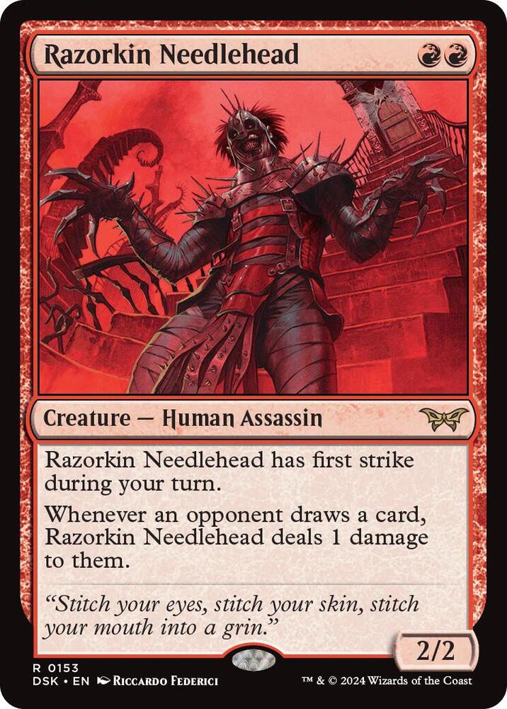 Razorkin Needlehead (153) [Duskmourn: House of Horror]