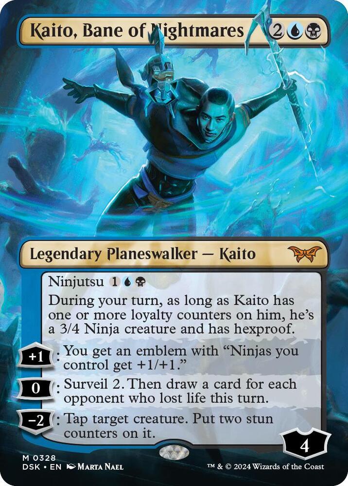 Kaito, Bane of Nightmares (Borderless) (328) [Duskmourn: House of Horror]