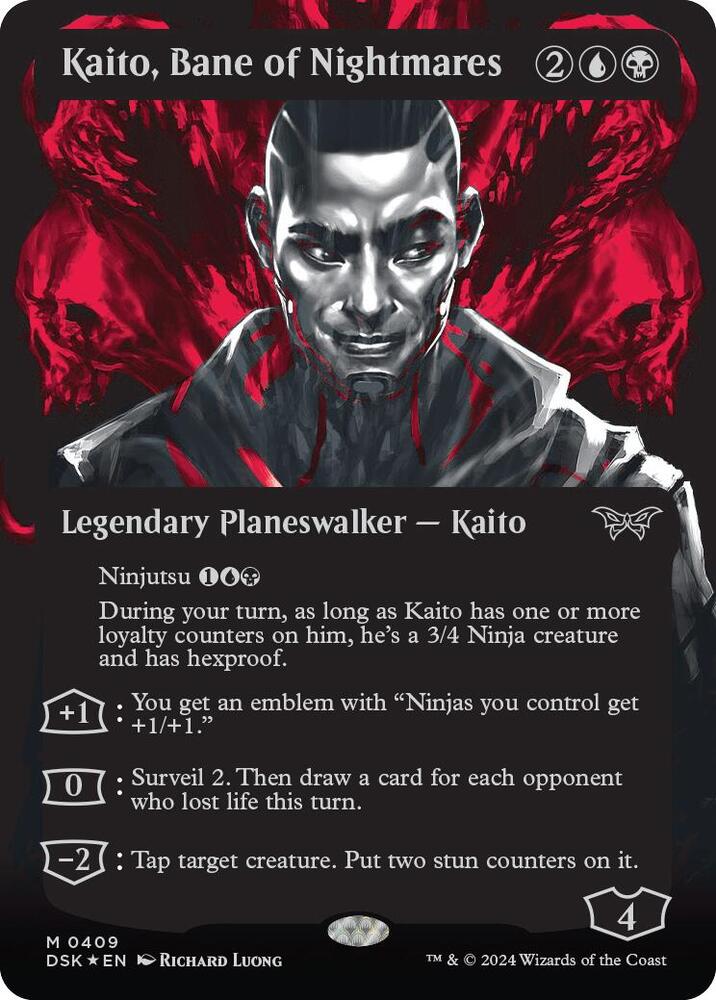 Kaito, Bane of Nightmares (Showcase) (Textured Foil) (409) [Duskmourn: House of Horror]