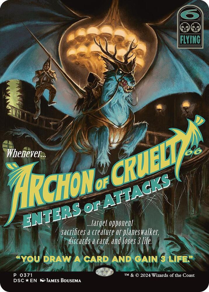 Archon of Cruelty (Showcase) (371) [Duskmourn: House of Horror Commander]