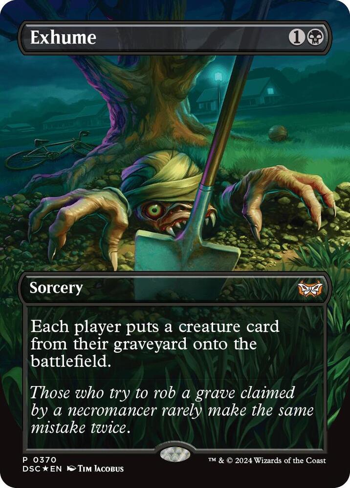 Exhume (Borderless) (370) [Duskmourn: House of Horror Commander]