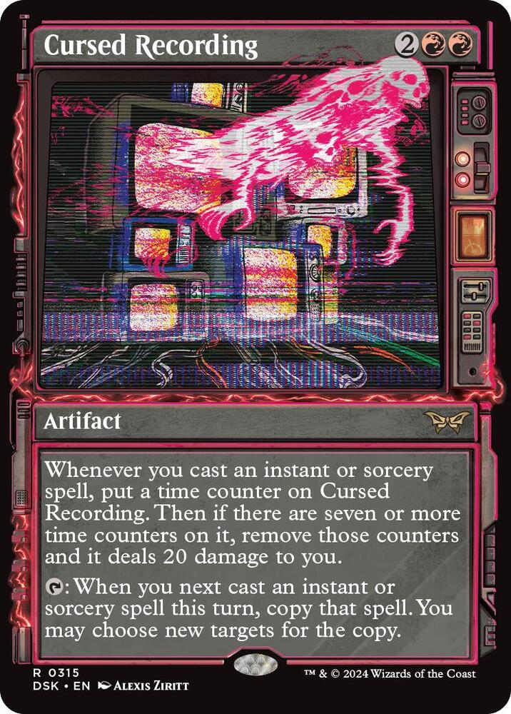 Cursed Recording (Showcase) (315) [Duskmourn: House of Horror]